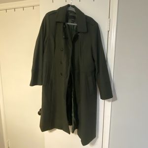 Full length Green Wool Banana Republic Coat